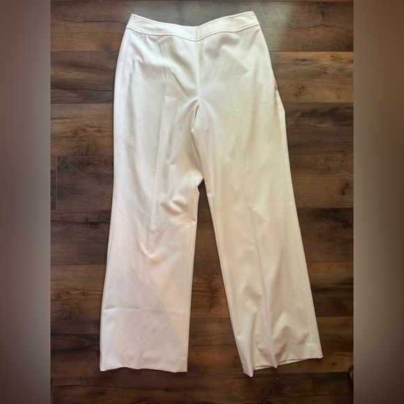 Talbots Ivory Wide Leg Dress Pants | Women’s Size 8P - Picture 1 of 6